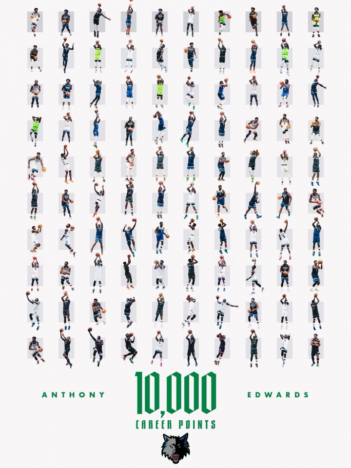 开云体育app入口-超越科比~爱德华兹成NBA历史第3年轻万分先生 仅次于詹姆斯杜兰特